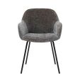 Kick dining chair Arda - Dark Grey