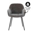 Kick dining chair Arda - Dark Grey