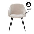 Kick dining chair Arda - Champagne