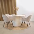 Kick dining chair Arda - Taupe