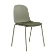 Kick dining chair Bow - Green