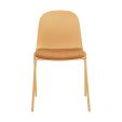 Kick dining chair Bow - Yellow