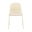 Kick dining chair Bow - Ivory