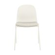 Kick dining chair Bow - Ivory