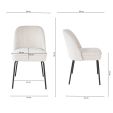 Kick dining chair Britt - Champagne