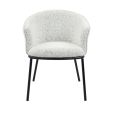 Kick Duke Dining Chair - Black/White - Black/white melange