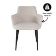 Kick dining chair Emma - White