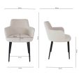 Kick dining chair Emma - White