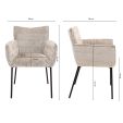 Kick dining chair Goos - Grey/Beige