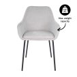 Kick dining chair Guus - Grey
