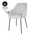 Kick dining chair Guus - Grey
