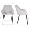 Kick dining chair Guus - Grey