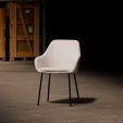 Kick dining chair Guus - Champagne