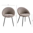 Kick dining chair Job - Grey