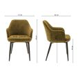 Kick dining chair Jodi - Green