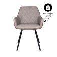 KICK KARL Dining Chair - Grey/Beige