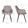 KICK KARL Dining Chair - Grey/Beige