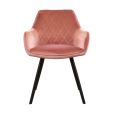 KICK KARL Velvet Dining Chair - Pink