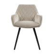 KICK KARL Velvet Dining Chair - Champagne