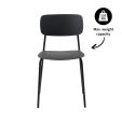 Kick dining chair Lio - Black