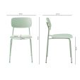 Kick dining chair Lio - Mint Green