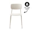 Kick dining chair Lio - Ivory