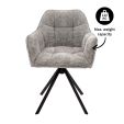 Kick swivel chair Luc - Grey