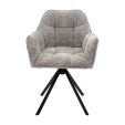 Kick swivel chair Luc - Grey