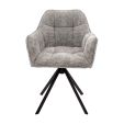 Kick swivel chair Luc - Grey