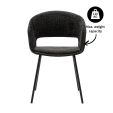 Kick dining chair Mette - Black