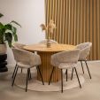 Kick dining chair Mette - Beige