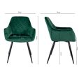 Kick Dining Chair Monza - Dark Green