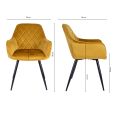 Kick Dining Chair Monza - Gold