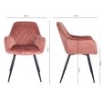 Kick Dining Chair Monza - Pink