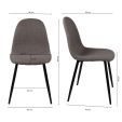 Kick Dining Chair Noor - Grey