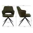 Kick dining chair Nora - Green