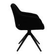 Kick swivel chair Ravi - Black