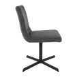 Kick swivel chair Sam Boucle - Dark Grey