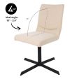 Kick swivel chair Sam Boucle - Beige