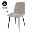 Kick dining chair Sem - Champagne