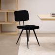 Kick dining chair Toby - Black