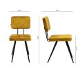Kick dining chair Toby - Gold