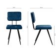 Kick dining chair Toby - Dark Blue