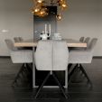 Kick swivel chair Tom - Gold