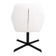 Kick swivel chair Viktor Boucle - White