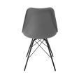 KICK LUUK Metal Bucket Chair - Dark Grey