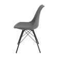 KICK LUUK Metal Bucket Chair - Dark Grey