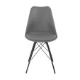 KICK LUUK Metal Bucket Chair - Dark Grey