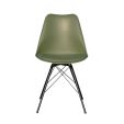 KICK LUUK Metal Bucket Chair - Dark Green