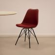 KICK LUUK Metal Bucket Chair - Red